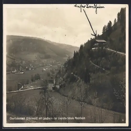 AK Oberfinkenbach /Odenwald, Landheim der Liselotte-Schule Mannheim