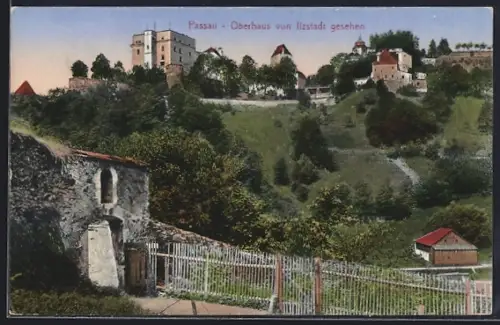 AK Passau, Oberhaus von Ilzstadt gesehen