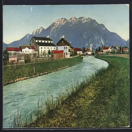 AK Oberammergau, Theater mit Laber