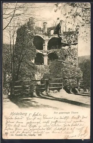 AK Heidelberg / Neckar, Der gesprengte Thurm