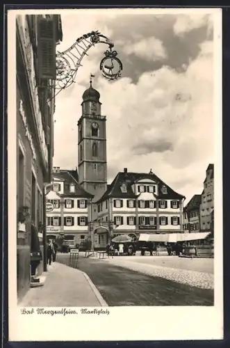 AK Bad Mergentheim, Partie am Marktplatz