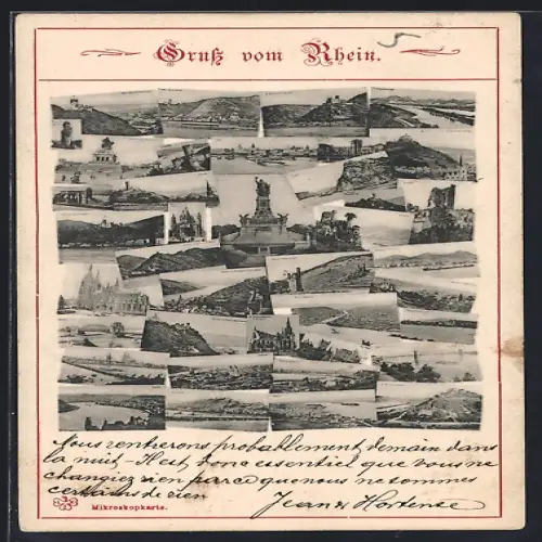 AK Rüdesheim / Rhein, Partien am Rhein Denkmäler, Burgen u. Schlösser und Landschaften