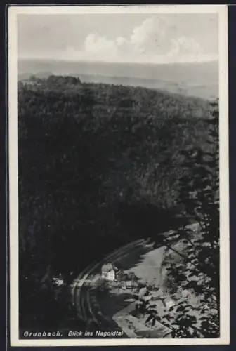 AK Grunbach / Engelsbrand, Blick ins Nagoldtal