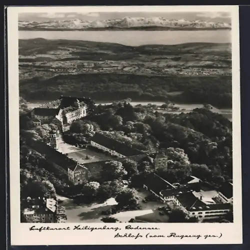 AK Heiligenberg /Bodensee, Schloss, Fliegeraufnahme