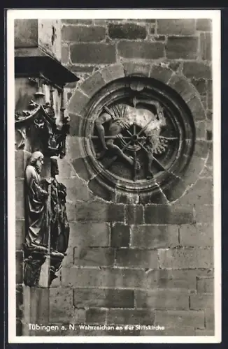 AK Tübingen a. N., Wahrzeichen an der Stiftskirche