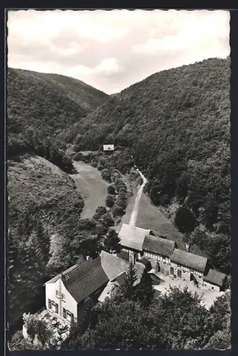 AK Neuwagenmühle im Jammertal, Ortsansicht aus der Vogelschau