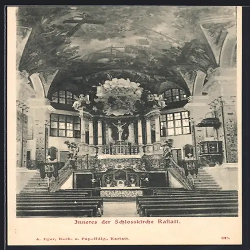 AK Rastatt, Inneres der Stadtkirche