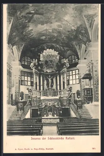AK Rastatt, Inneres der Stadtkirche