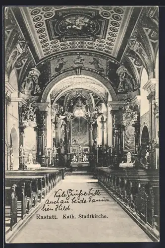 AK Rastatt, Kath. Kirche von innen