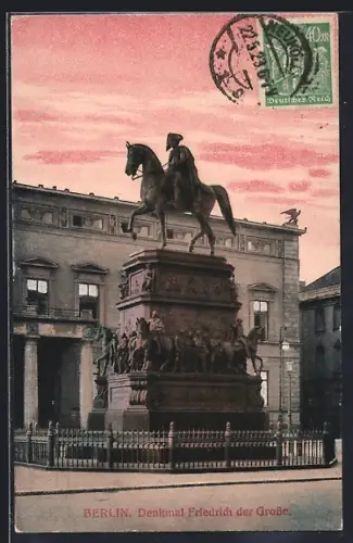 AK Berlin, Denkmal Friedrich der Grosse