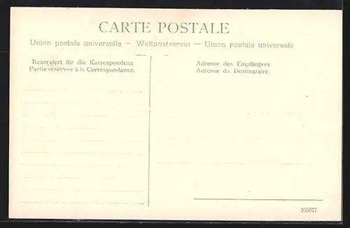 AK Ouchy, Uferpartie mit Dampfer