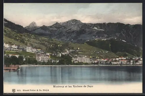 AK Montreux, Panorama et les Rochers de Naye