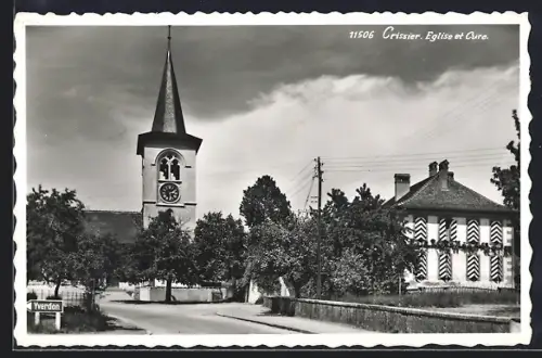 AK Crissier, Eglise et Cure