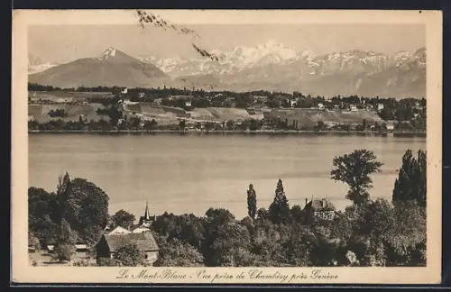 AK Chambésy, Le Mont-Blanc, Vue prise de Chambésy près Genève