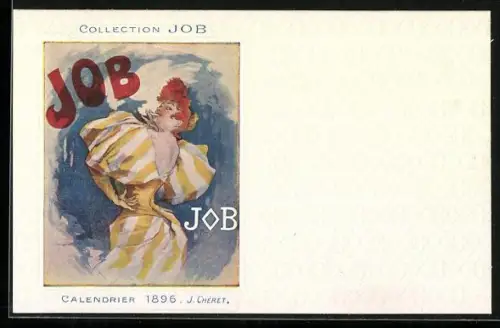 AK Collection JOB, Calendrier 1896, Jugendstil