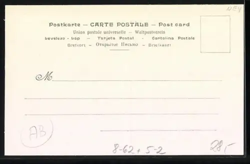 AK Collection JOB, Calendrier 1896, Jugendstil