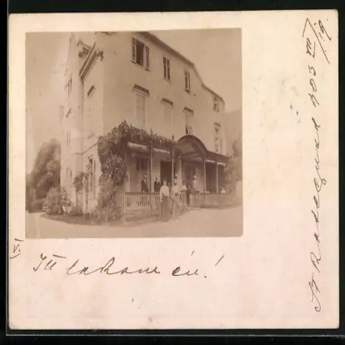 Foto-AK St. Radegund, Partie am Gasthaus