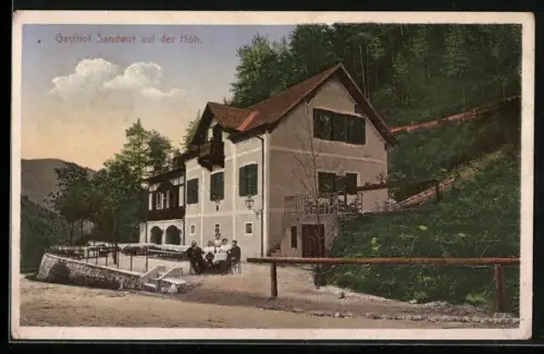 AK Semriach, Am Gasthof Sandwirt auf der Höh