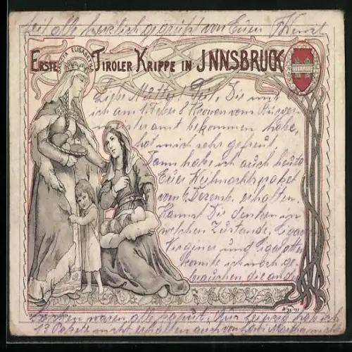 AK Innsbruck, Erste Tiroler Krippe, Heilige Elisabeth