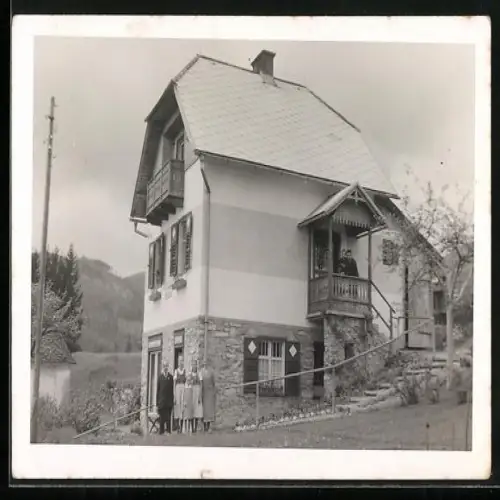 Foto-AK St. Radegund am Schröckl, Haus mit Garten