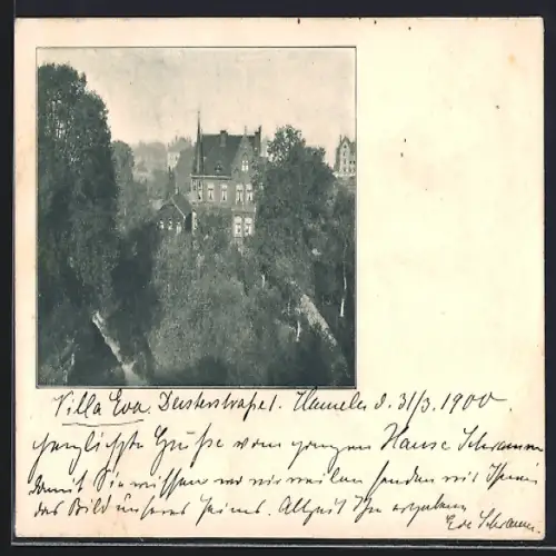 AK Hameln, Villa Eva in der Deisterstrasse 1