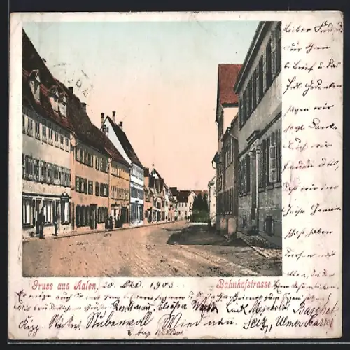 AK Aalen, Partie in der Bahnhofstrasse