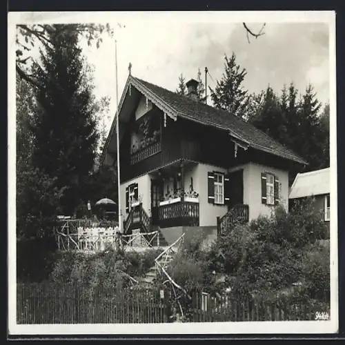 AK Deisenhofen / Oberhaching, Cafe Gleissental, Inh. Franz und Käthie Wohlschläger