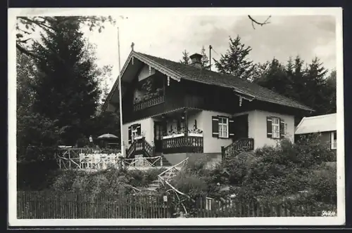 AK Deisenhofen / Oberhaching, Cafe Gleissental, Inh. Franz und Käthie Wohlschläger