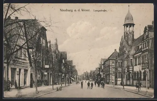 AK Nienburg a. d. Weser, Möbelhandlung in der Langestrasse