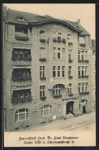 AK Berlin, Frauenklinik Dr. Paul Strassmann in der Schumannstrasse 18
