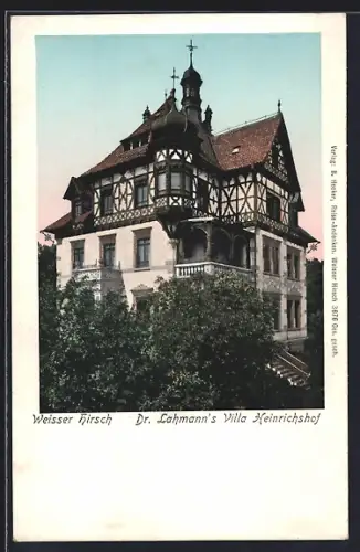 AK Dresden-Weisser Hirsch, Hotel-Pension Dr. Lahmann's Villa Heinrichshof