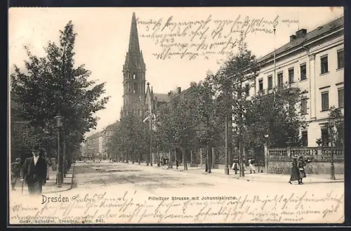 AK Dresden, Pillnitzer Strasse mit Johanniskirche