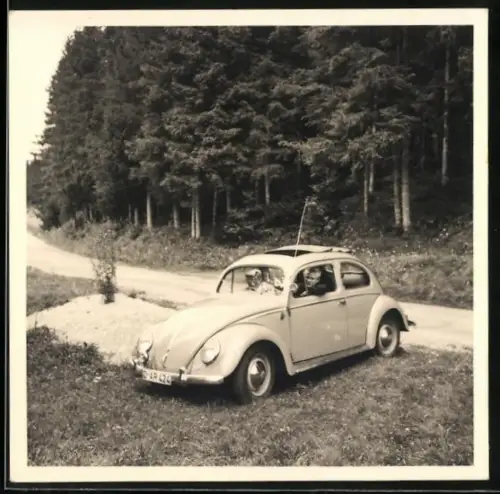 Fotografie Auto Volkswagen VW Käfer, PKW mit Kennzeichen Düsseldorf