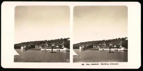 Stereo-Fotografie NPG, Ansicht Starnberg, das Undösabad