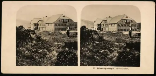 Stereo-Fotografie NPG, Ansicht Spindelmühle, Blick zur Riesenbaude