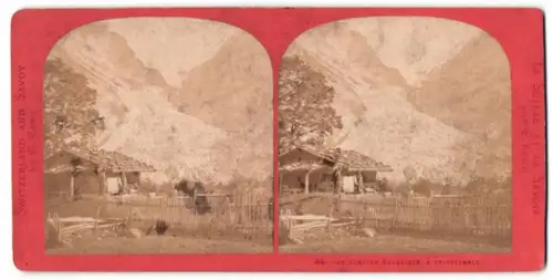Stereo-Fotografie C. Lamy, Ansicht Grindelwald, le Glacier superieur