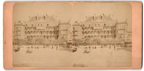 Stereo-Fotografie unbekannter Fotograf, Ansicht Nice, Hotel des Angels