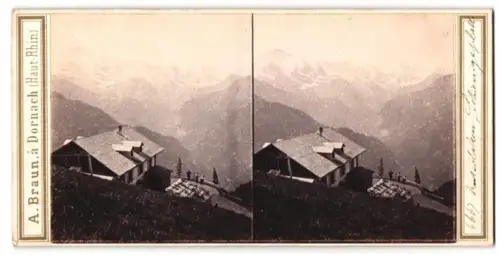 Stereo-Fotografie A. Braun, Dornach, Ansicht Interlaken, Blick von der Schynige Platte