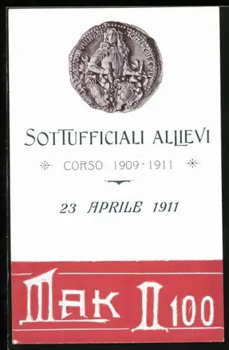 AK Sottoufficiali Allievi Corso 1909-1911, 23 Aprile 1911
