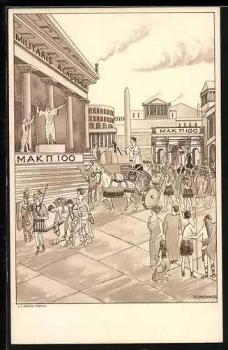 Künstler-AK R. Accademia Militare