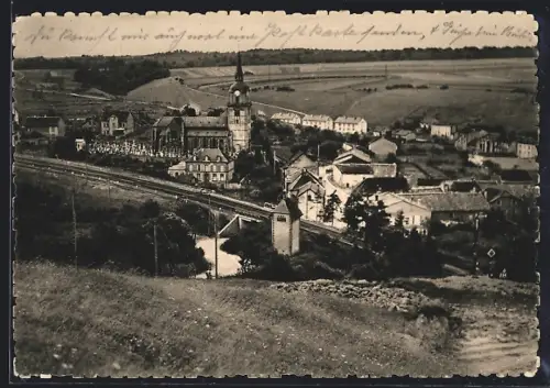 AK Fentsch, Oberdorf mit katholischer Kirche