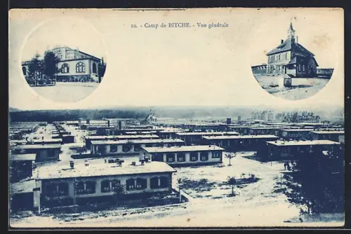AK Camp de Bitche, Vue générale