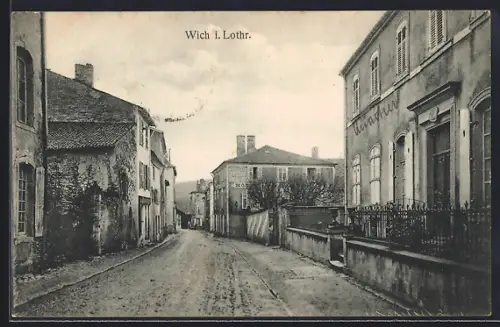 AK Wich, Strassenpartie, Hotel
