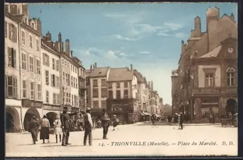 AK Thionville /Moselle, Place du Marché