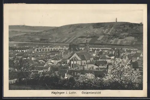 AK Hayingen i. Lothr., Gesamtansicht mit Kirche
