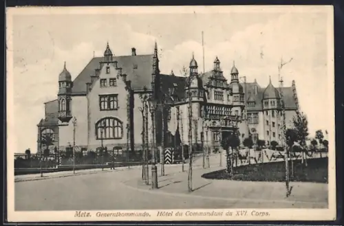 AK Metz, Hôtel du Commandant du XVI. Corps