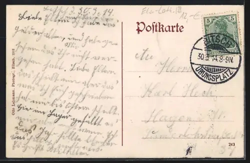 AK Bitsch, Truppen-Uebungsplatz, Lager, Offizier-Kasino