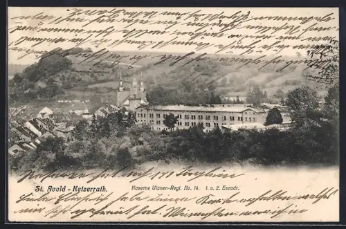 AK St. Avold-Ketzerrath, Kaserne Ulanen-Regiment No. 14, 1. u. 2. Escadr.