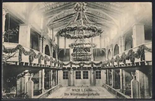 AK Wich i. Lothr., Württembergerhalle, Innenansicht