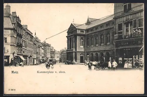 AK Metz, Kammerplatz v. oben